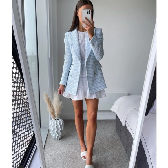 Zara textured plaid blazer - Picture 12 of 14